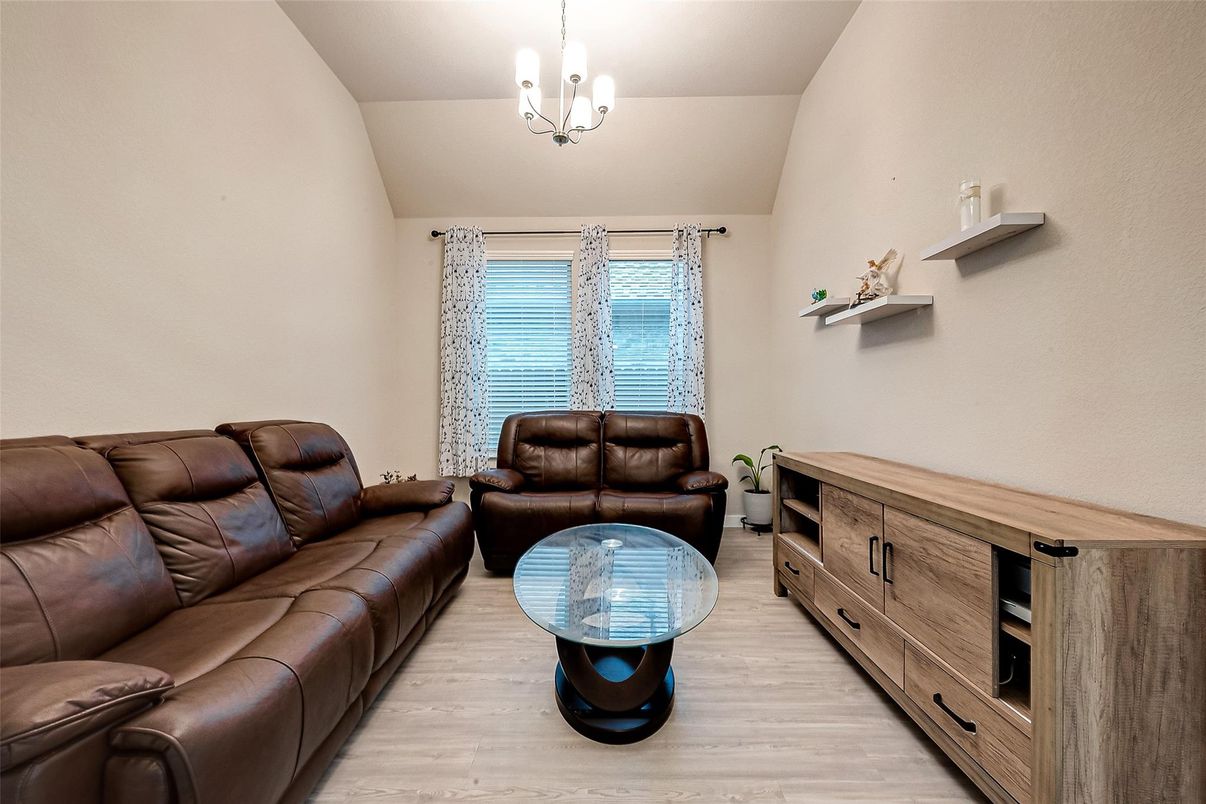 Interior, Living room, Pendant Lights, Wood Texture Flooring