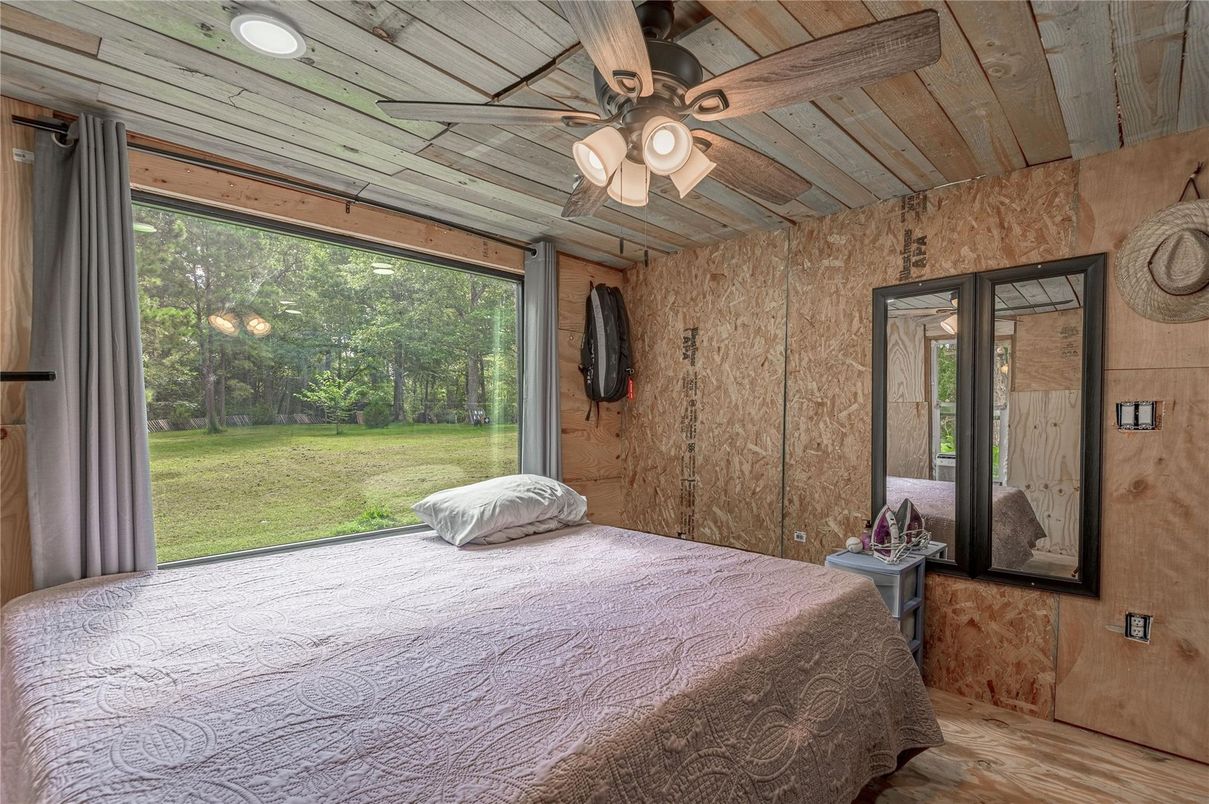 Bedroom, Interior, Recessed Lighting, Wooden Ceilings
