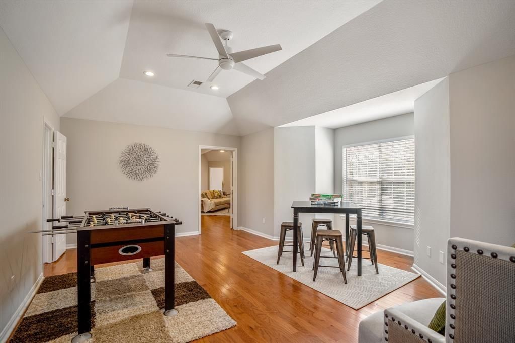 Game Room, Interior, Recessed Lighting, Wood Texture Flooring