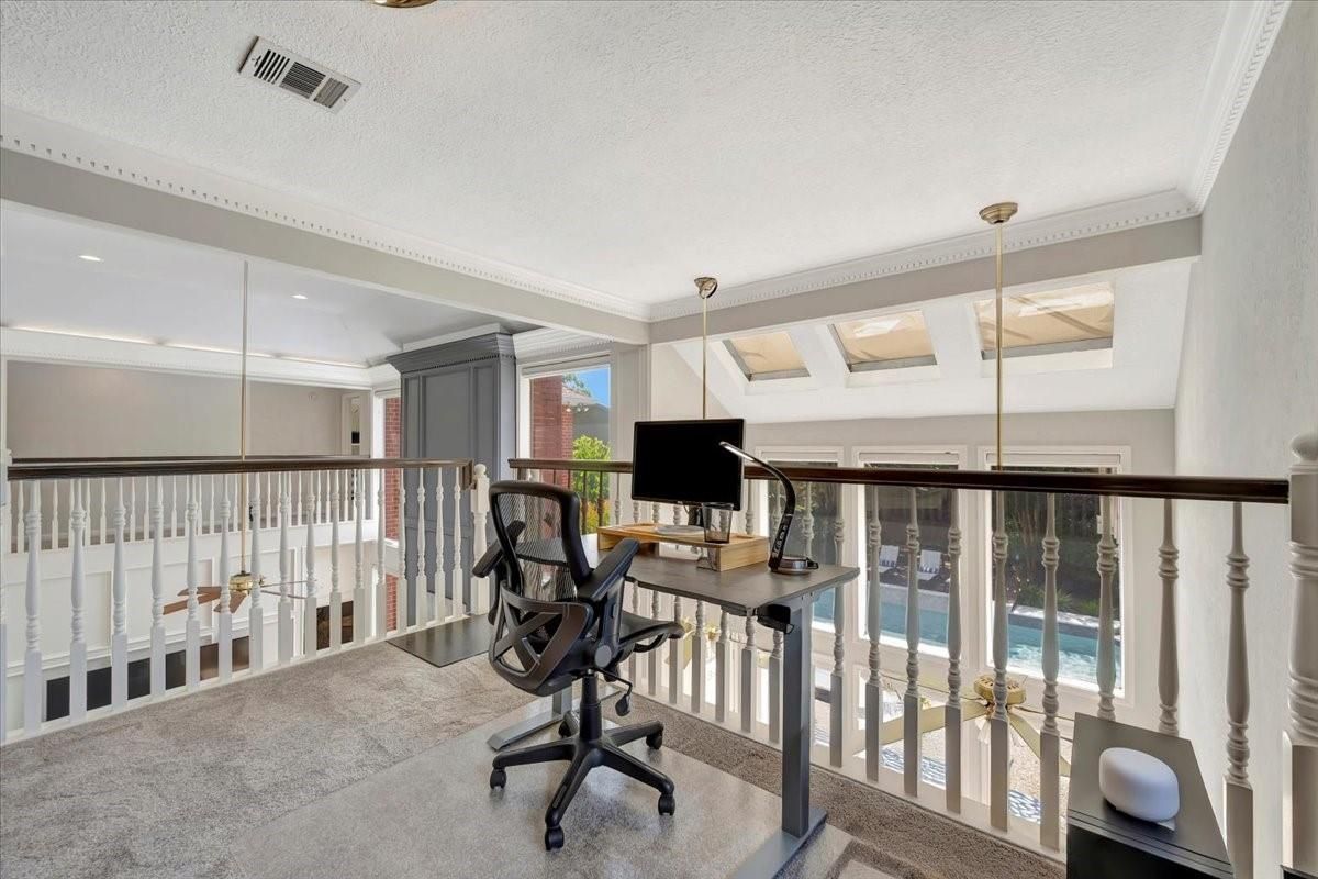 Home Office, Interior, Recessed Lighting