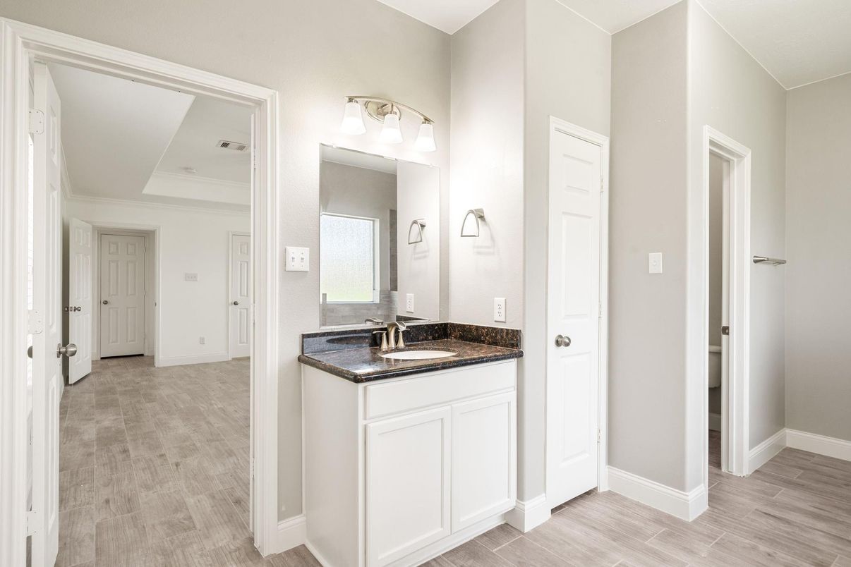 Bathroom, Interior, Wood Texture Flooring