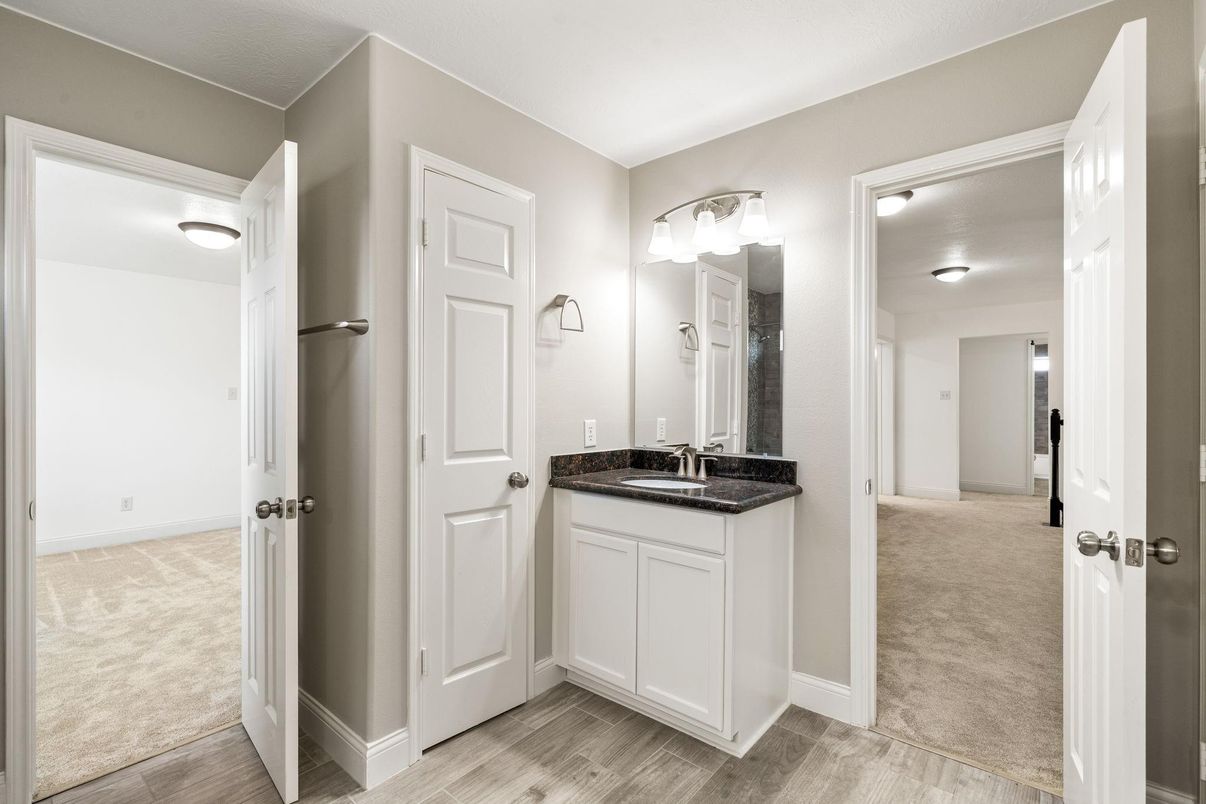 Bathroom, Interior, Wood Texture Flooring