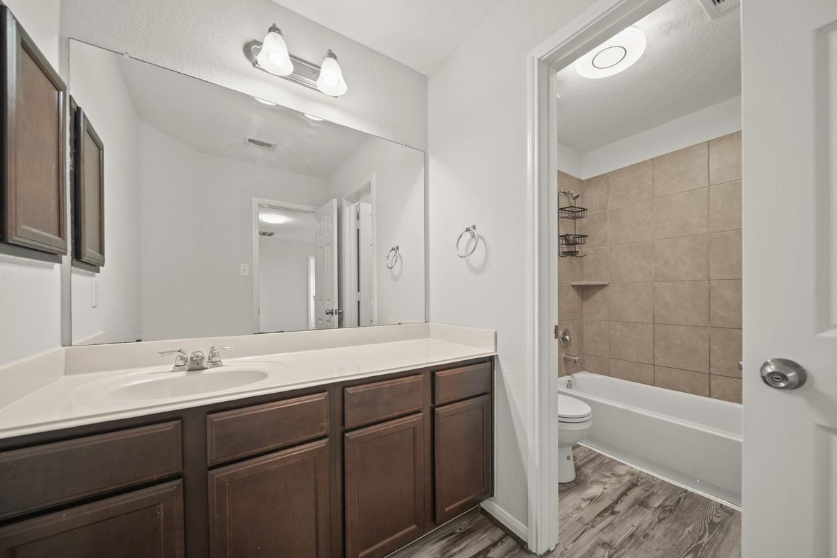 Bathroom, Interior, Wood Texture Flooring