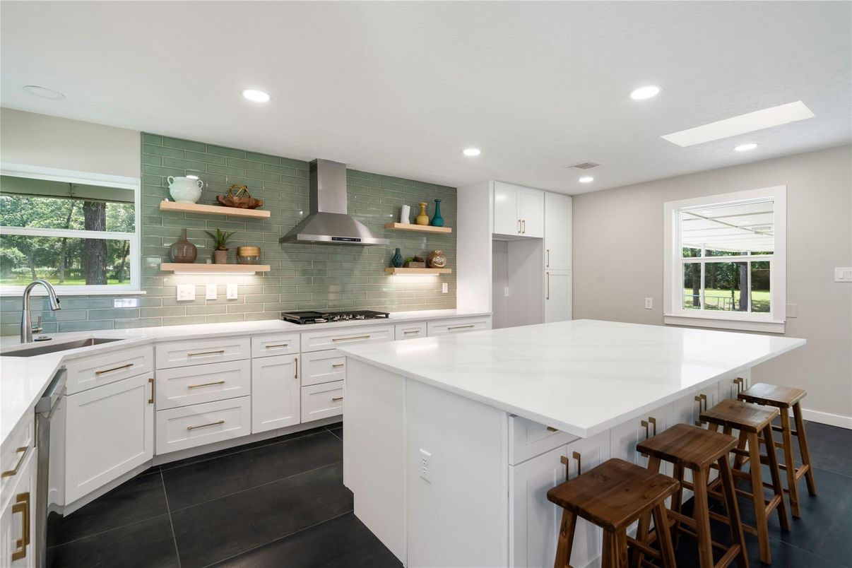 Interior, Kitchen, Recessed Lighting, Stainless Steel Appliances
