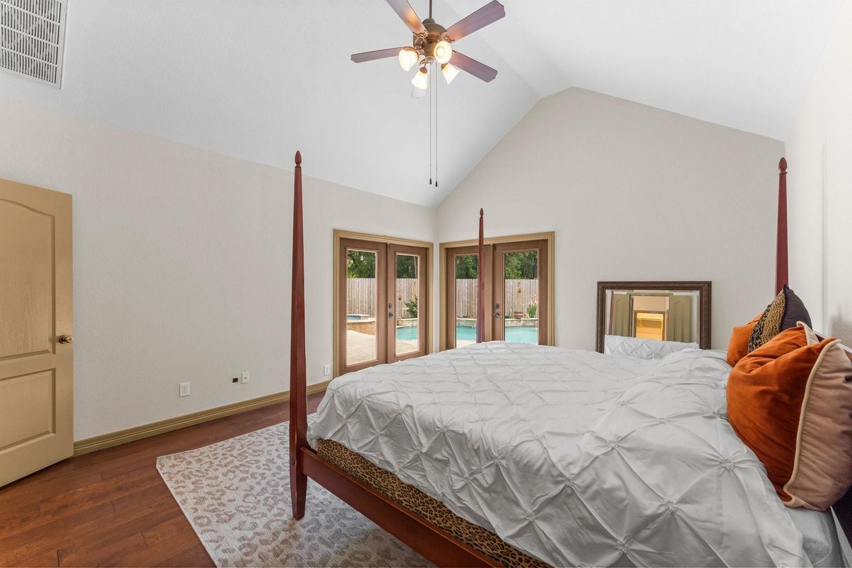 Bedroom, Interior, Wood Texture Flooring