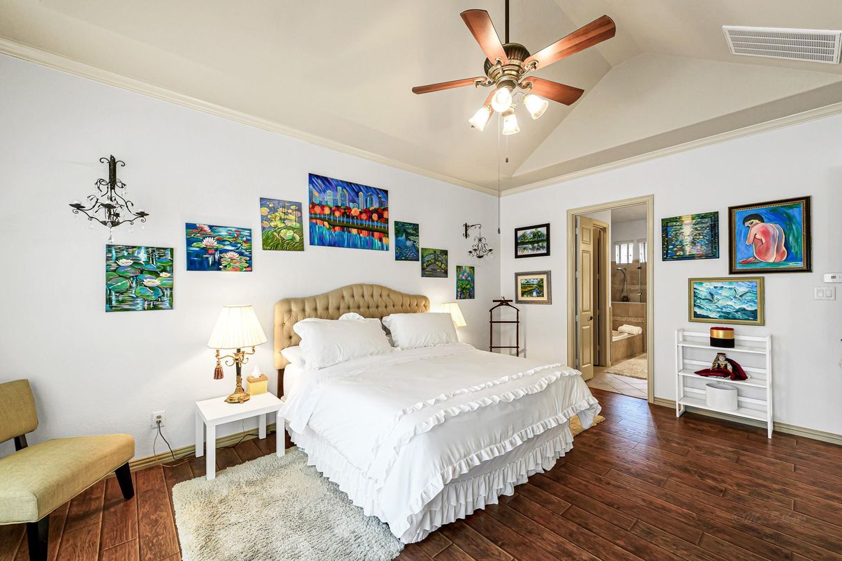 Bedroom, Interior, Wood Texture Flooring