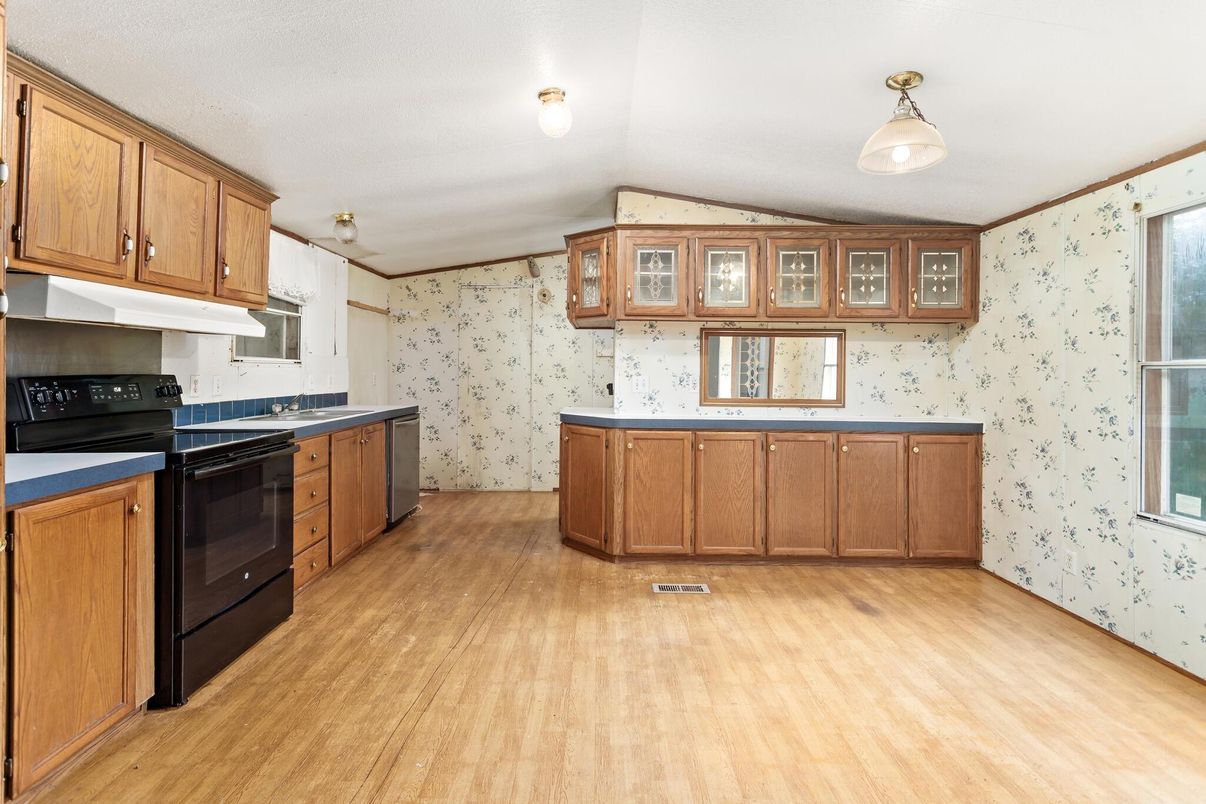 Interior, Kitchen, Wood Texture Flooring