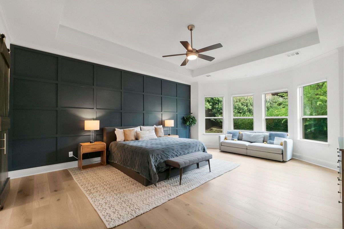 Bedroom, Interior, Wood Texture Flooring