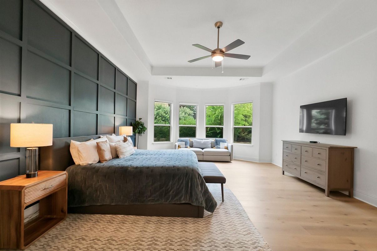 Bedroom, Interior, Wood Texture Flooring