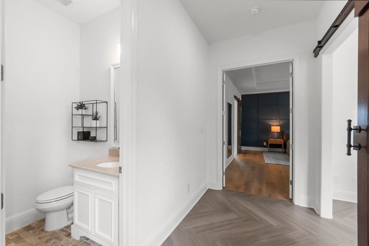 Bathroom, Interior, Wood Texture Flooring