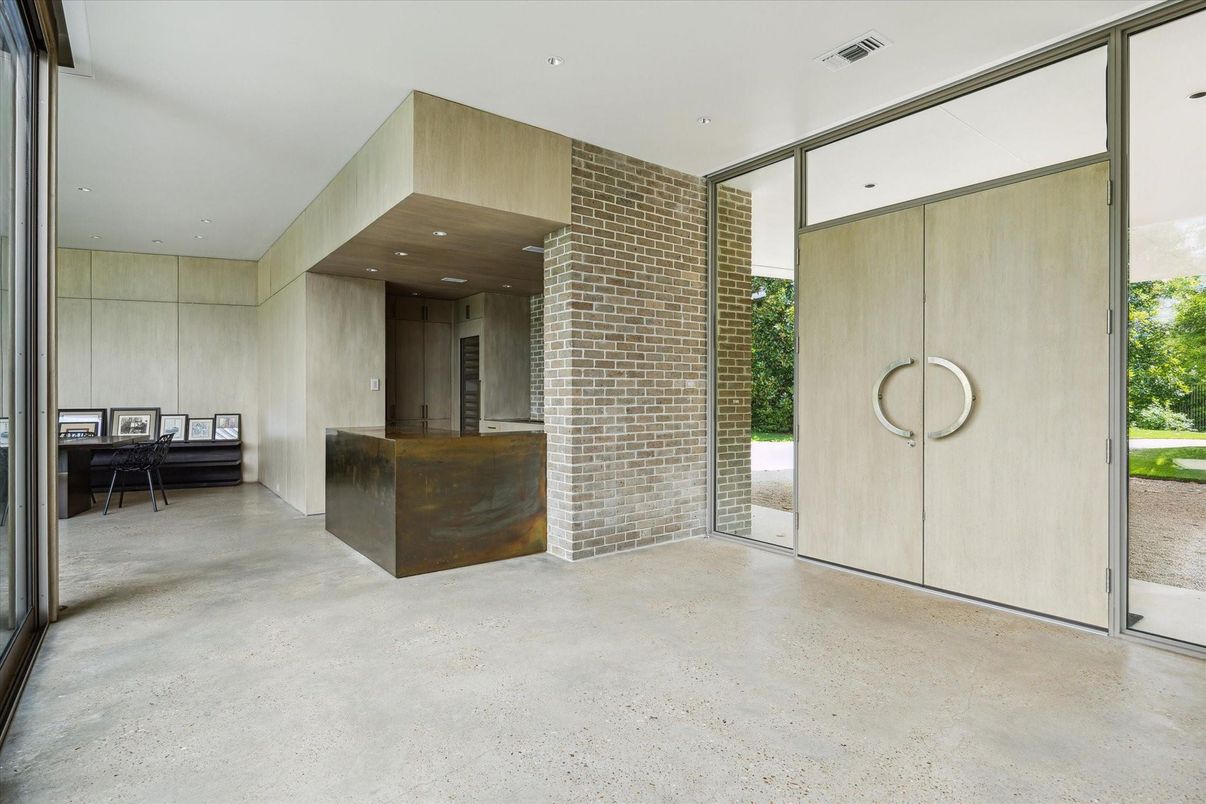 Interior, Recessed Lighting, Stone Walls