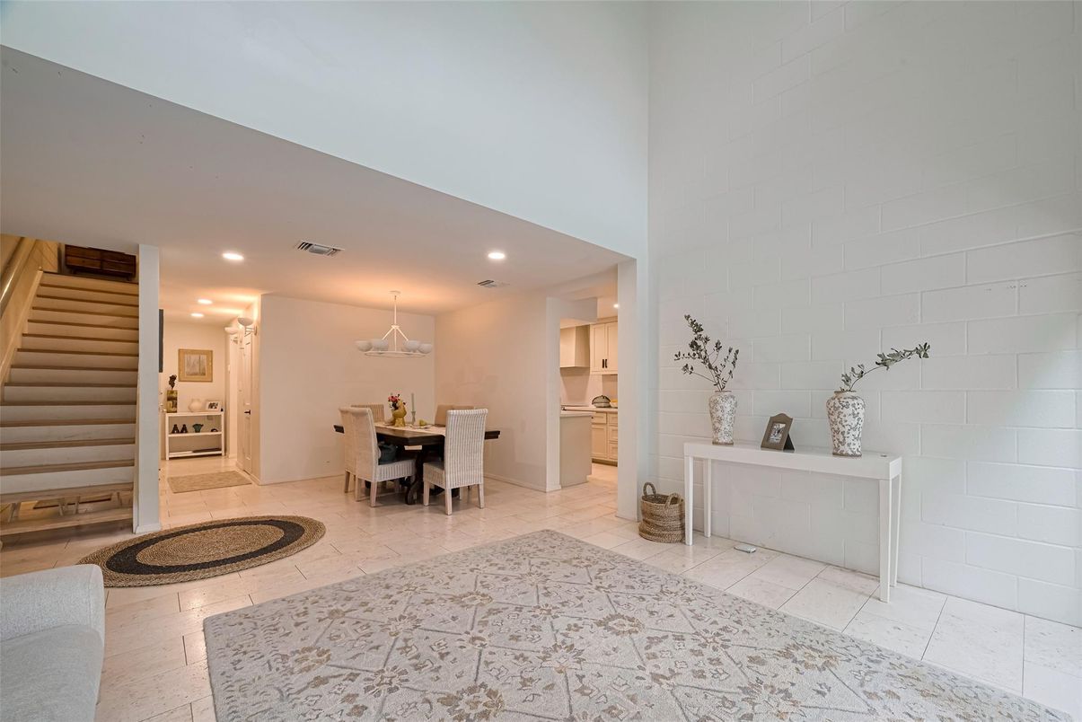 Dining room, Interior, Kitchen, Recessed Lighting
