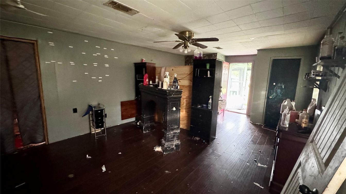 Fireplace, Interior, Wood Texture Flooring