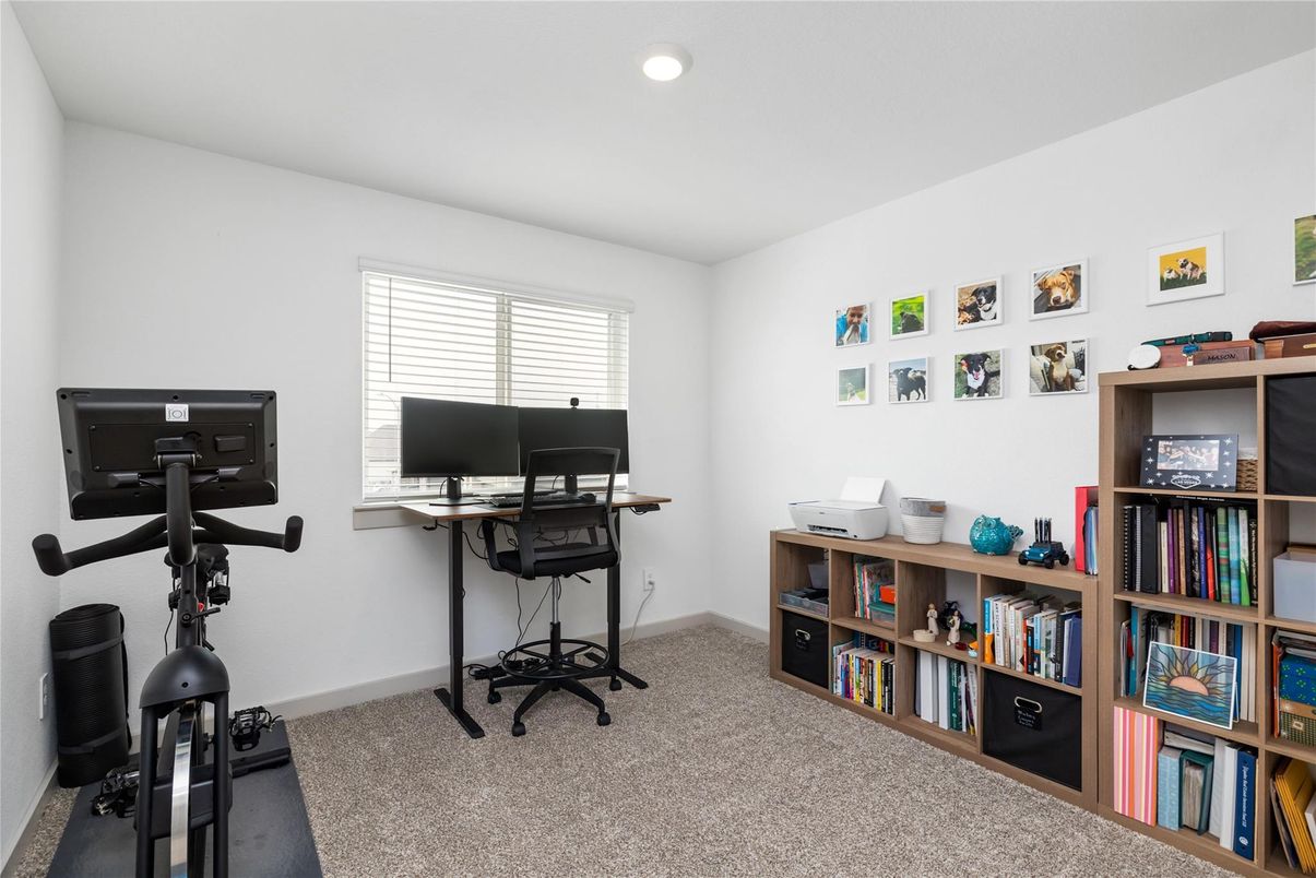 Fitness Equipment, Home Office, Interior, Recessed Lighting