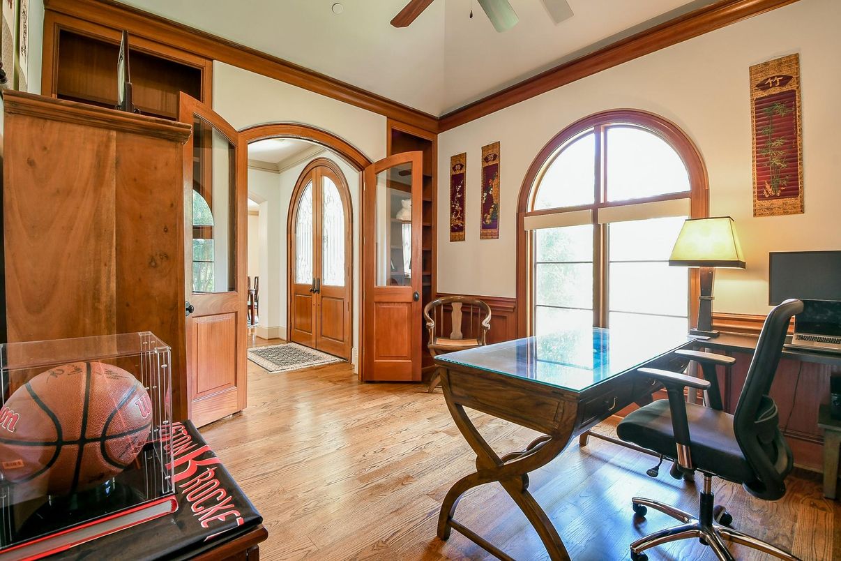 Home Office, Interior, Wood Texture Flooring
