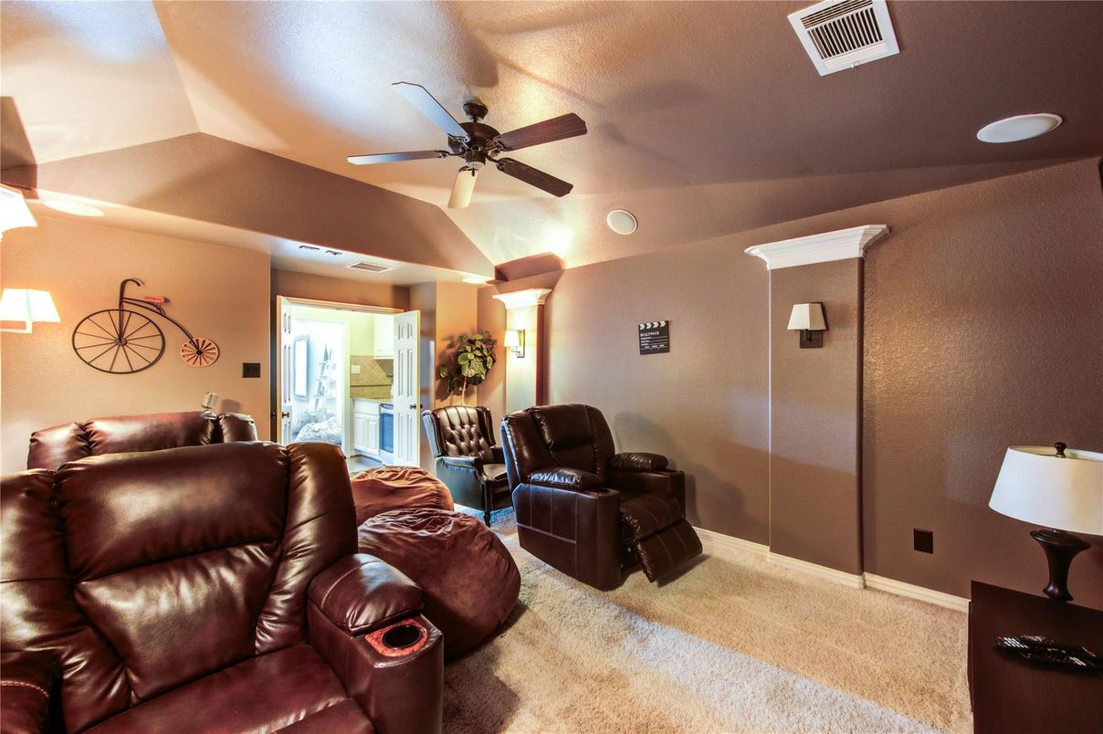 Home Theatre Room, Interior, Living room, Recessed Lighting