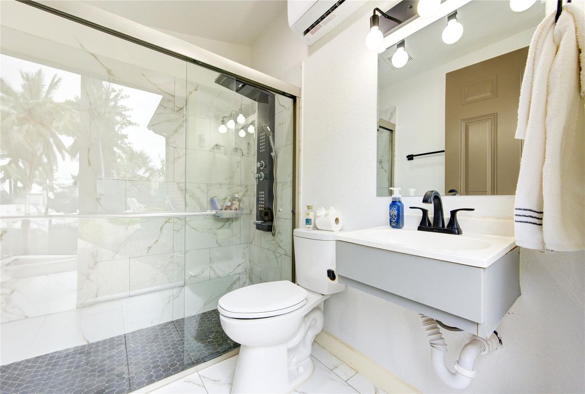 Bathroom, Glass Shower, Interior, Marble, Marble Walls