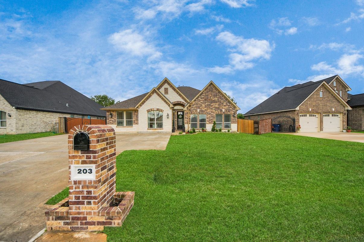 Attached, Backyard, Exterior, Facade, Brick Traditional