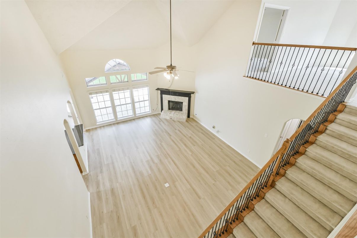 Fireplace, Interior, Wood Texture Flooring
