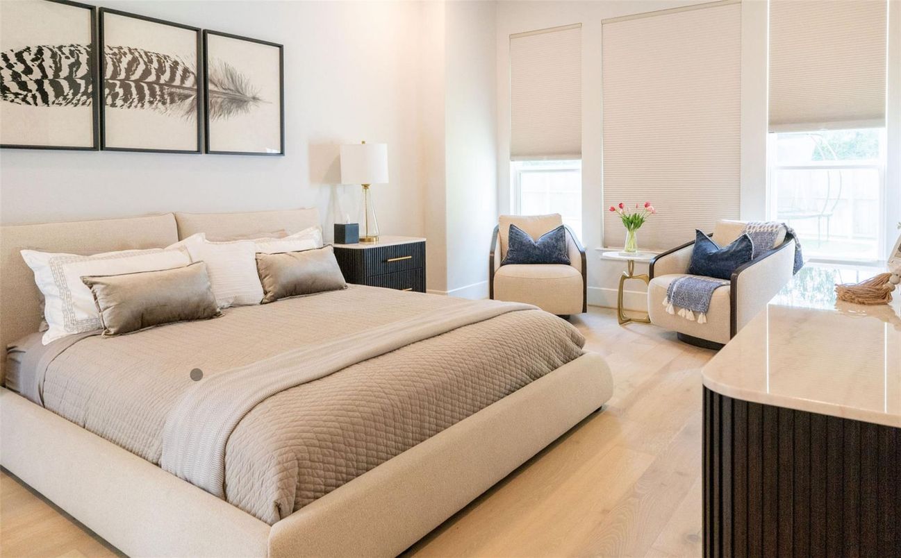 Bedroom, Interior, Wood Texture Flooring