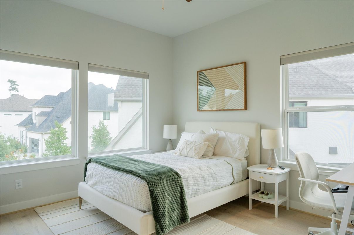 Bedroom, Interior, Wood Texture Flooring