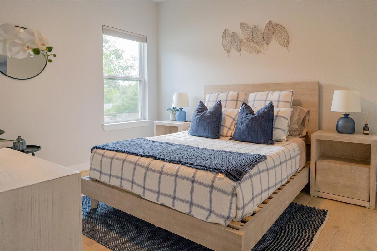 Bedroom, Interior, Wood Texture Flooring