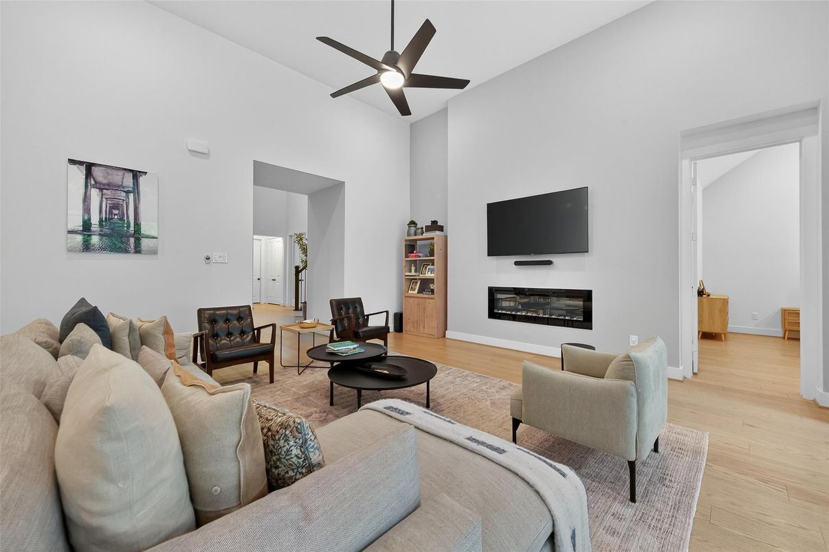 Fireplace, Interior, Living room, Wood Texture Flooring