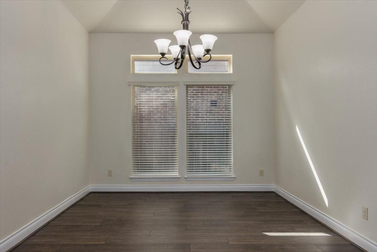 Chandelier, Empty room, Interior, Wood Texture Flooring