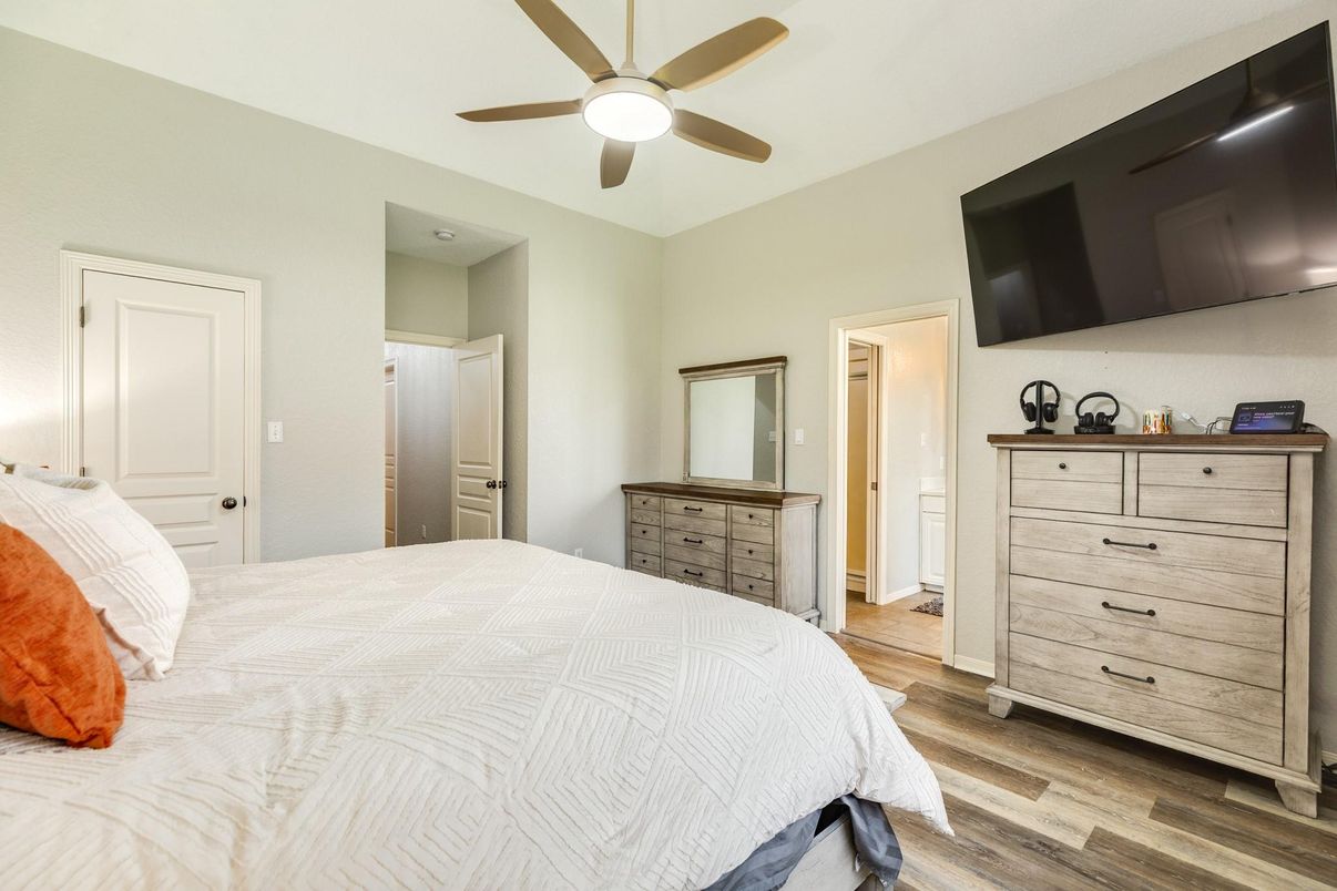 Bedroom, Interior, Wood Texture Flooring