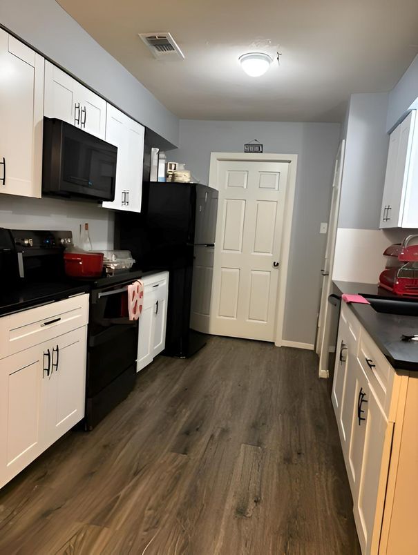 Interior, Kitchen, Wood Texture Flooring