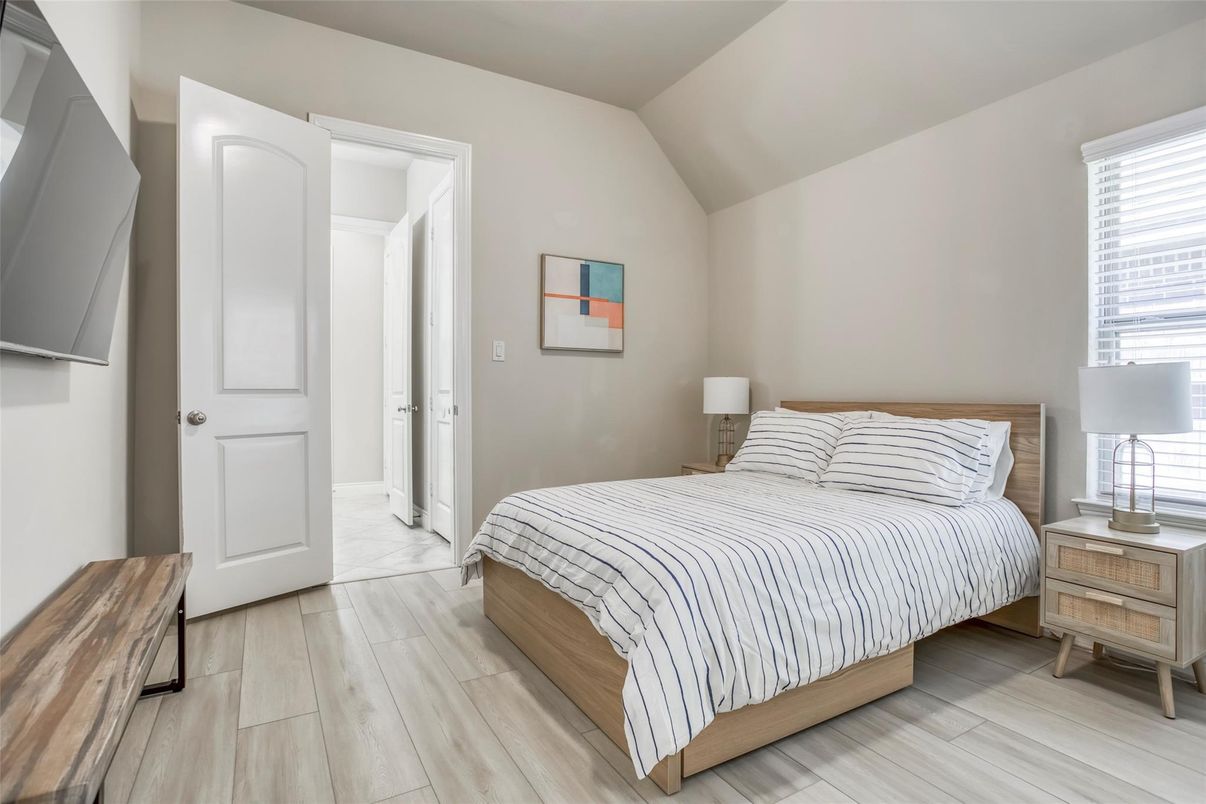 Bedroom, Interior, Wood Texture Flooring