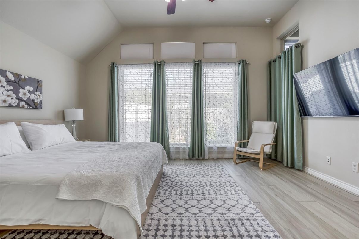 Bedroom, Interior, Wood Texture Flooring