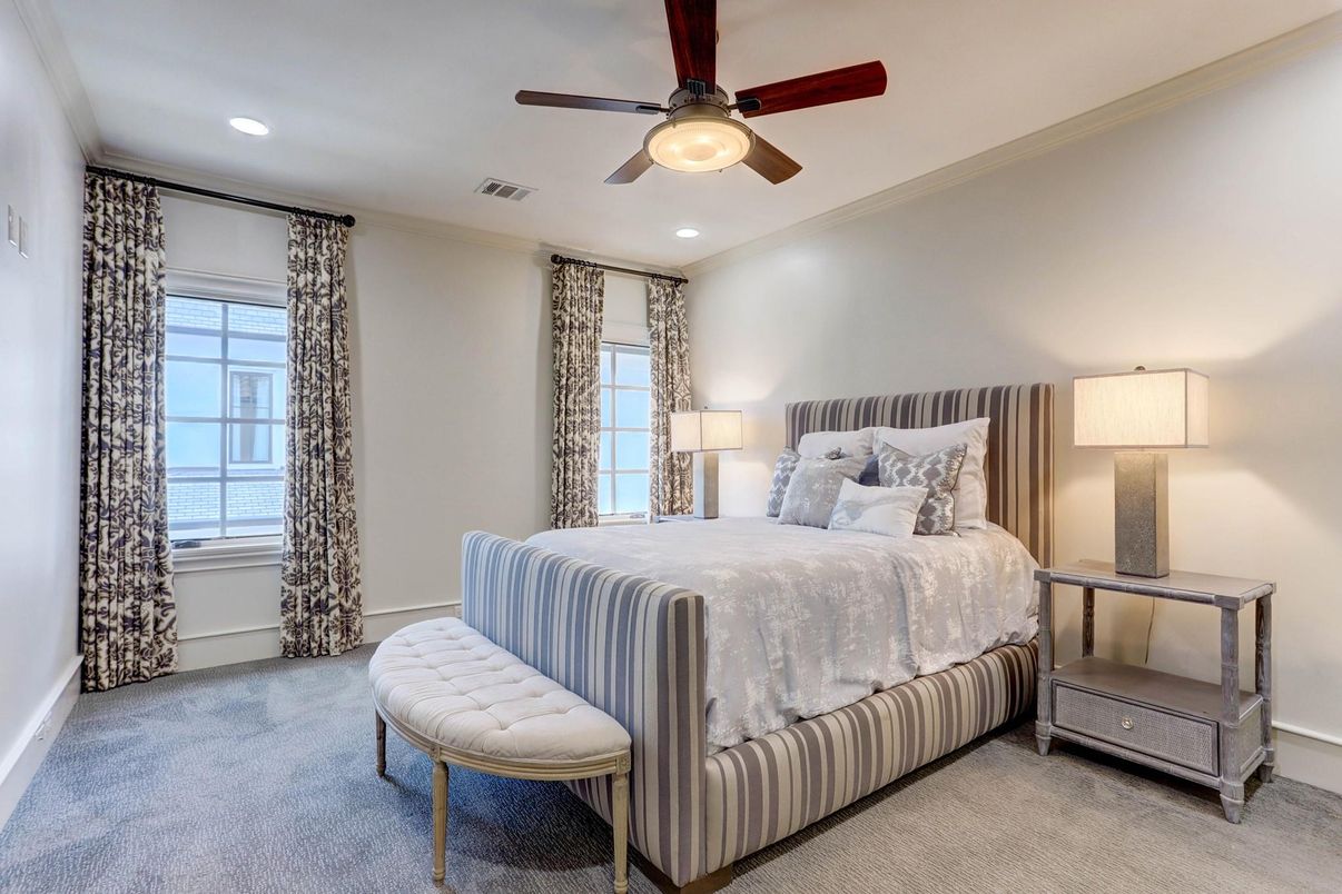 Bedroom, Interior, Recessed Lighting