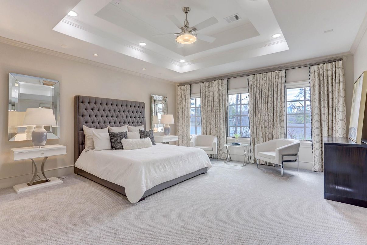 Bedroom, Interior, Recessed Lighting