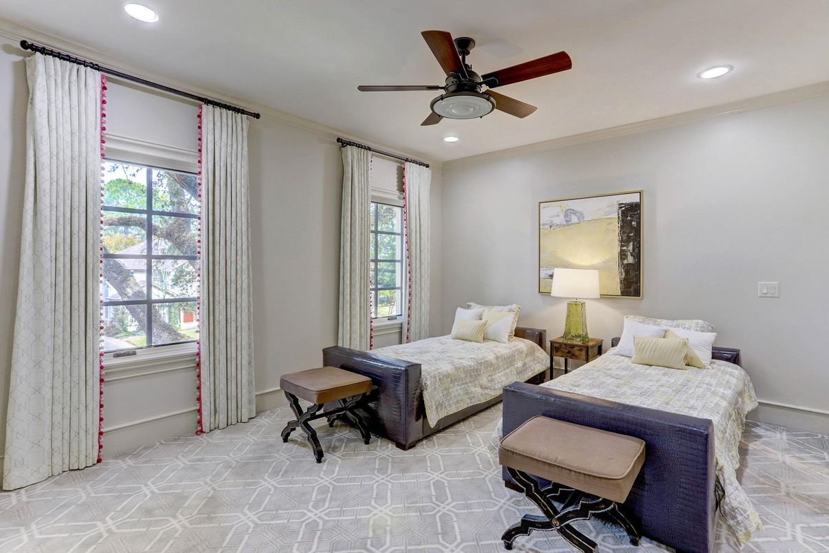 Bedroom, Interior, Recessed Lighting