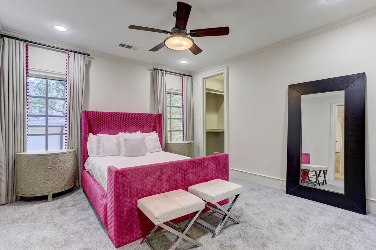Bedroom, Interior, Recessed Lighting