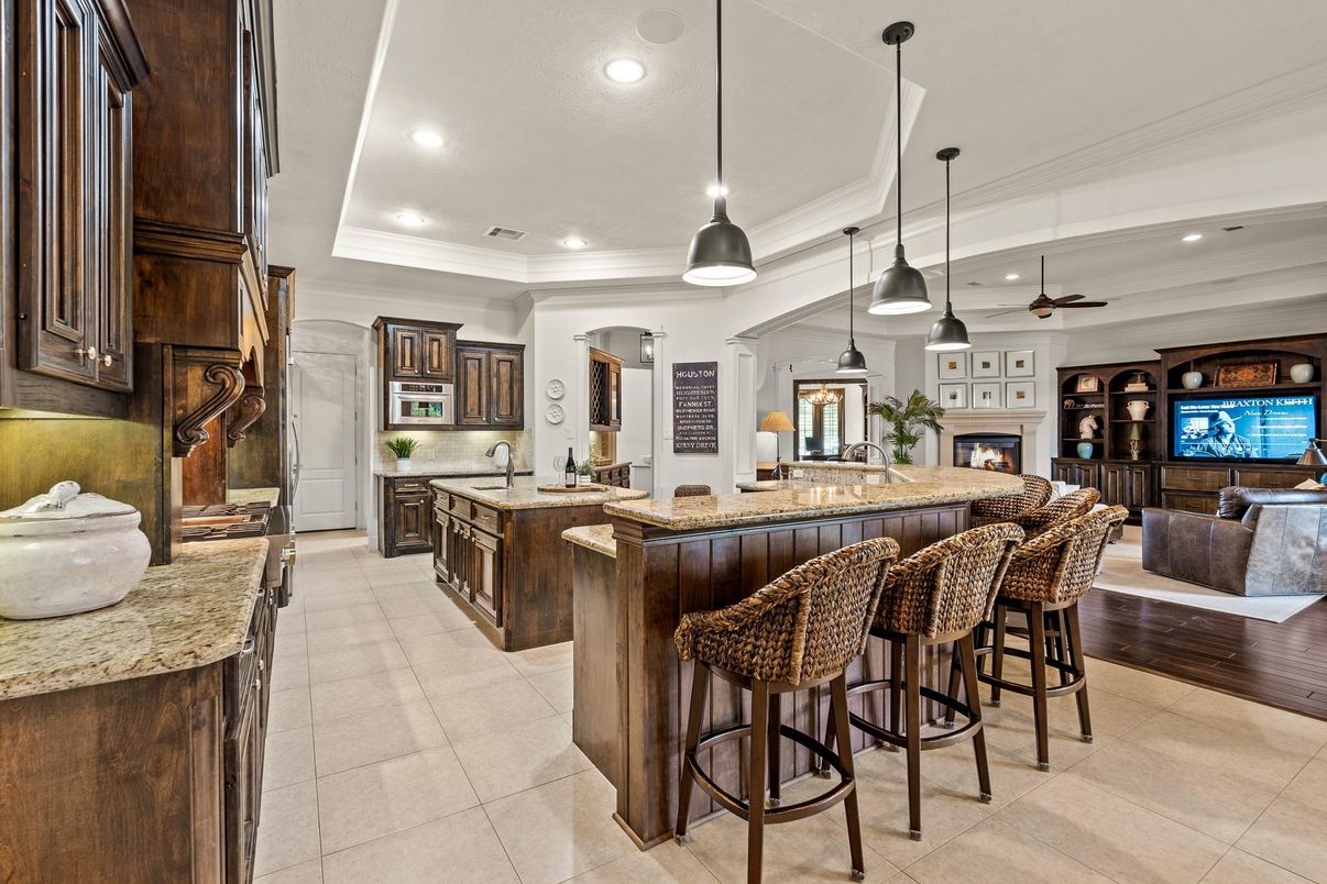 Interior, Kitchen, Living room, Pendant Lights, Recessed Lighting
