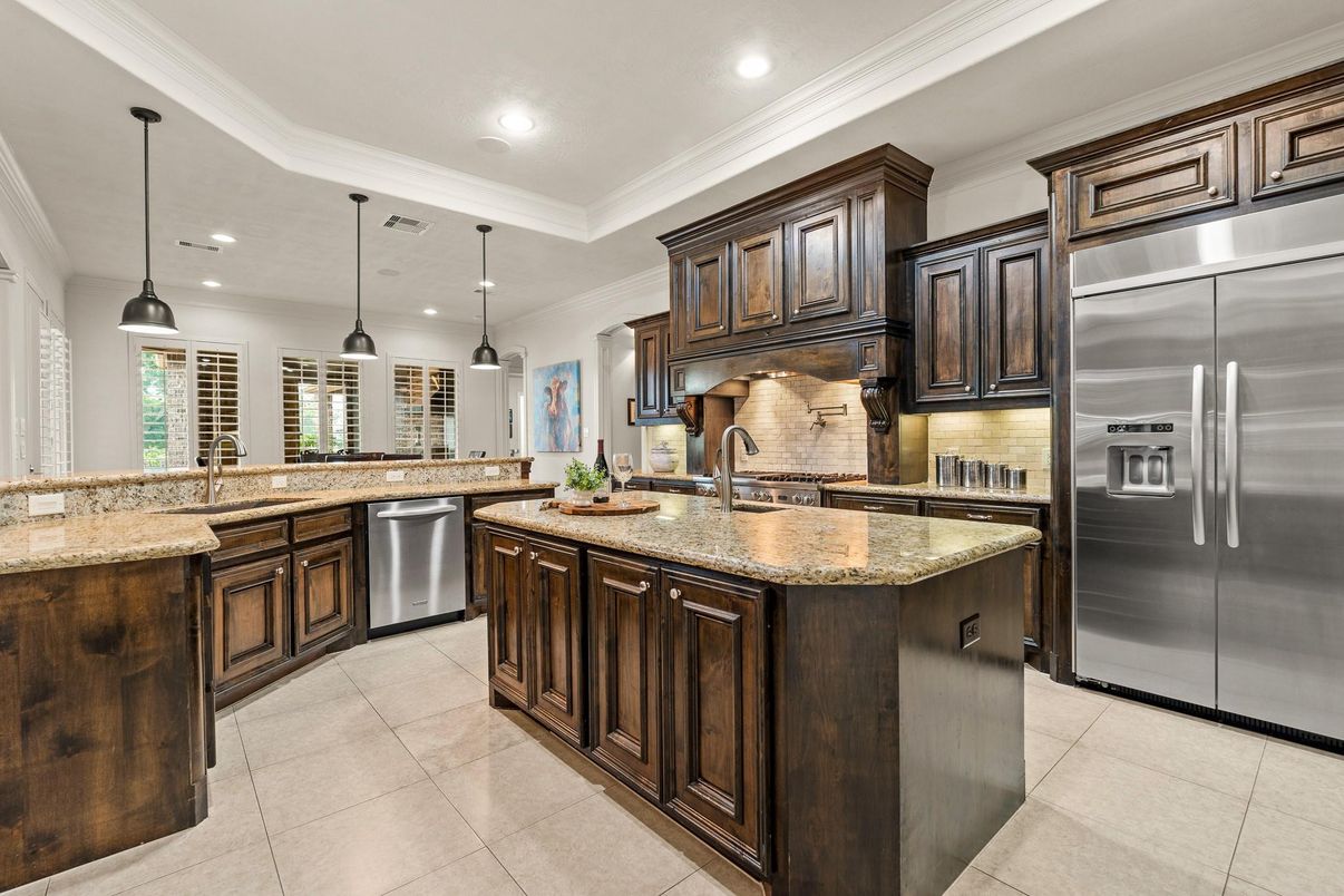 Interior, Kitchen, Pendant Lights, Recessed Lighting, Stainless Steel Appliances