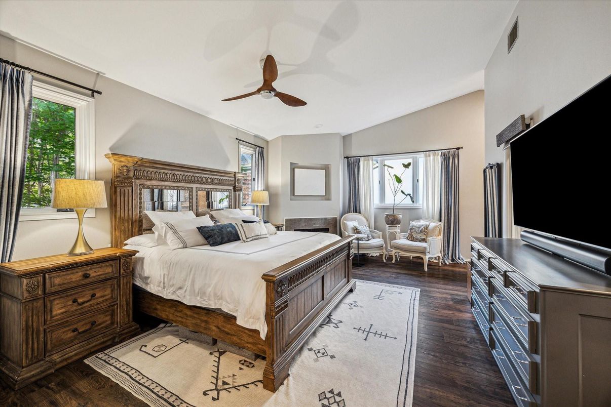 Bedroom, Interior, Wood Texture Flooring