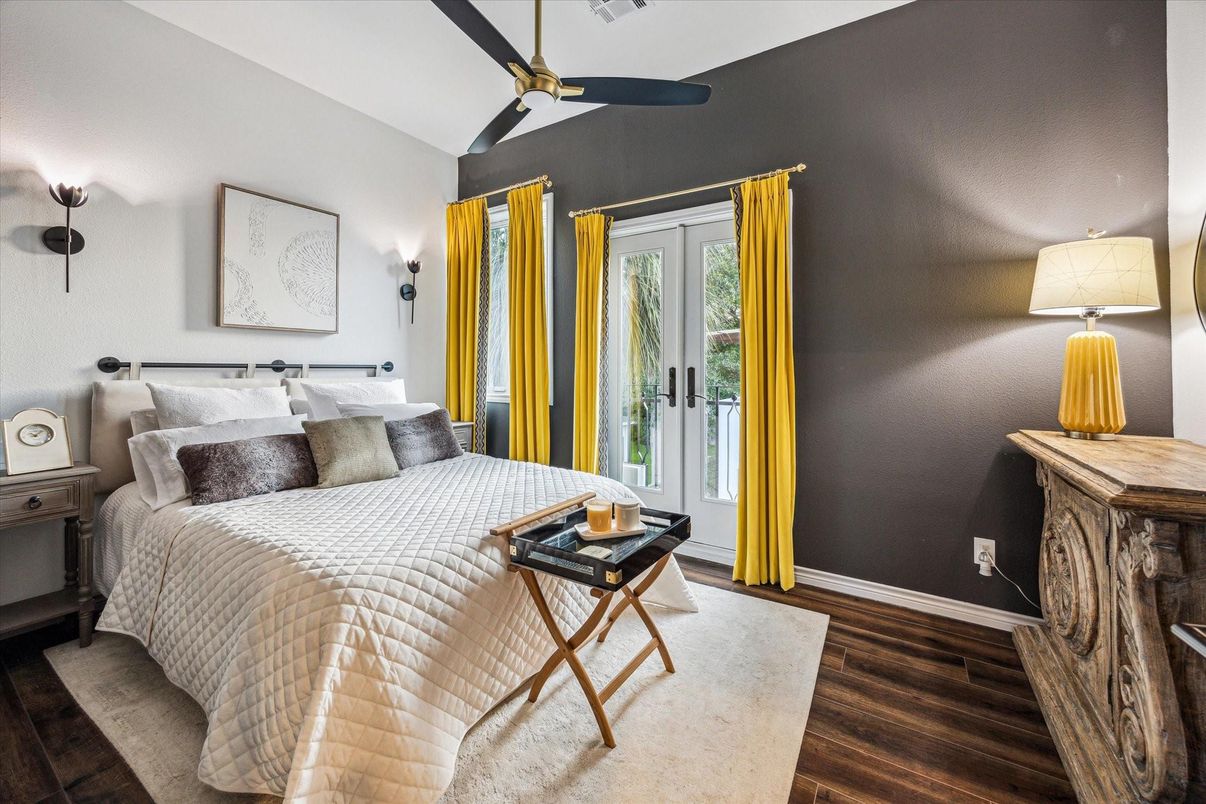 Bedroom, Interior, Wood Texture Flooring