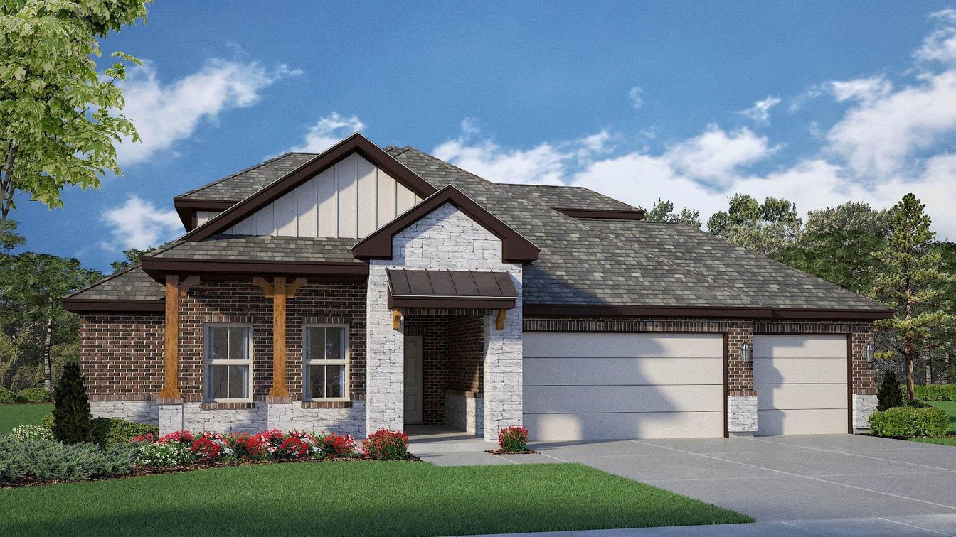 Attached, Exterior, Facade, Brick Facade, Brick Traditional