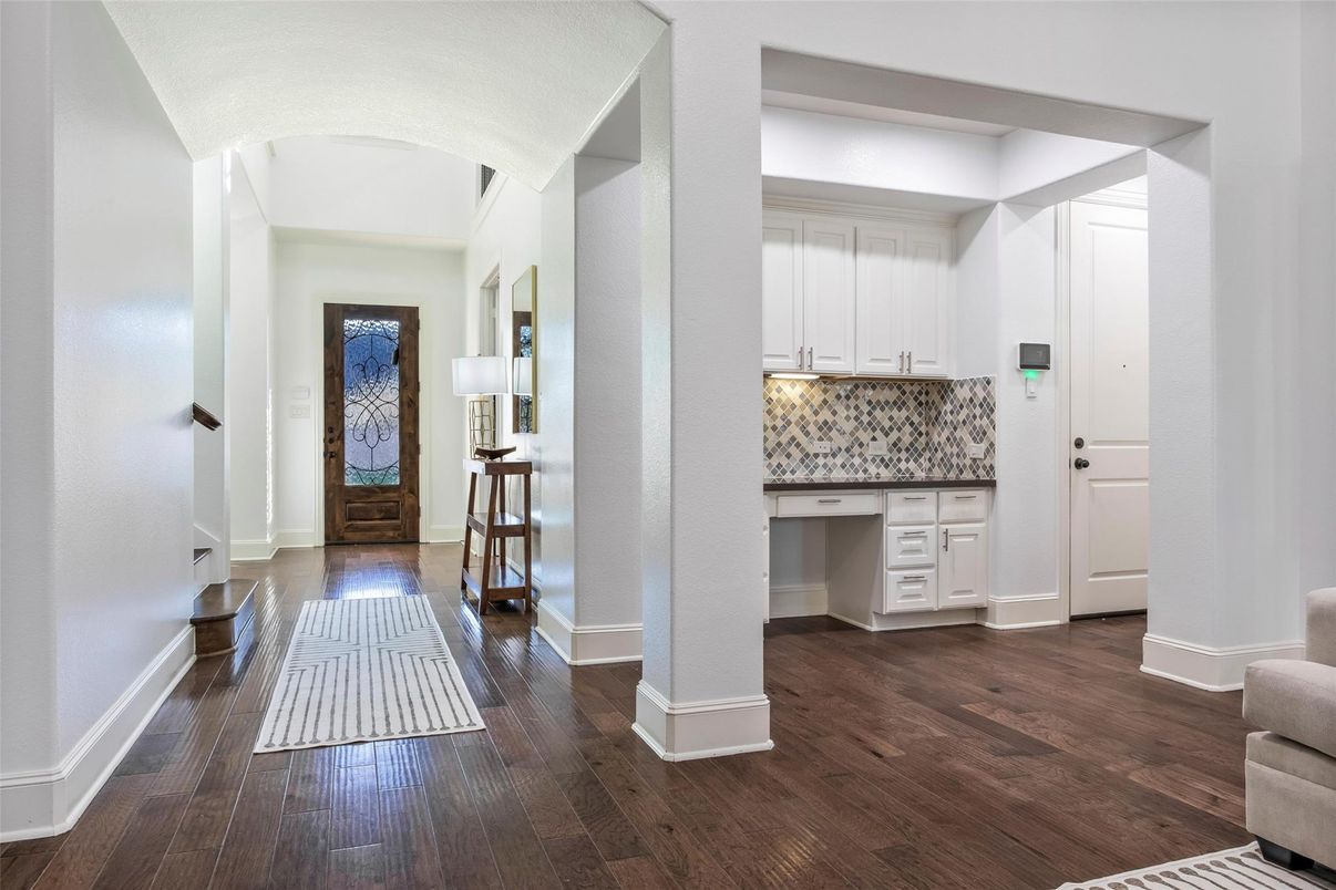 Interior, Kitchen, Wood Texture Flooring