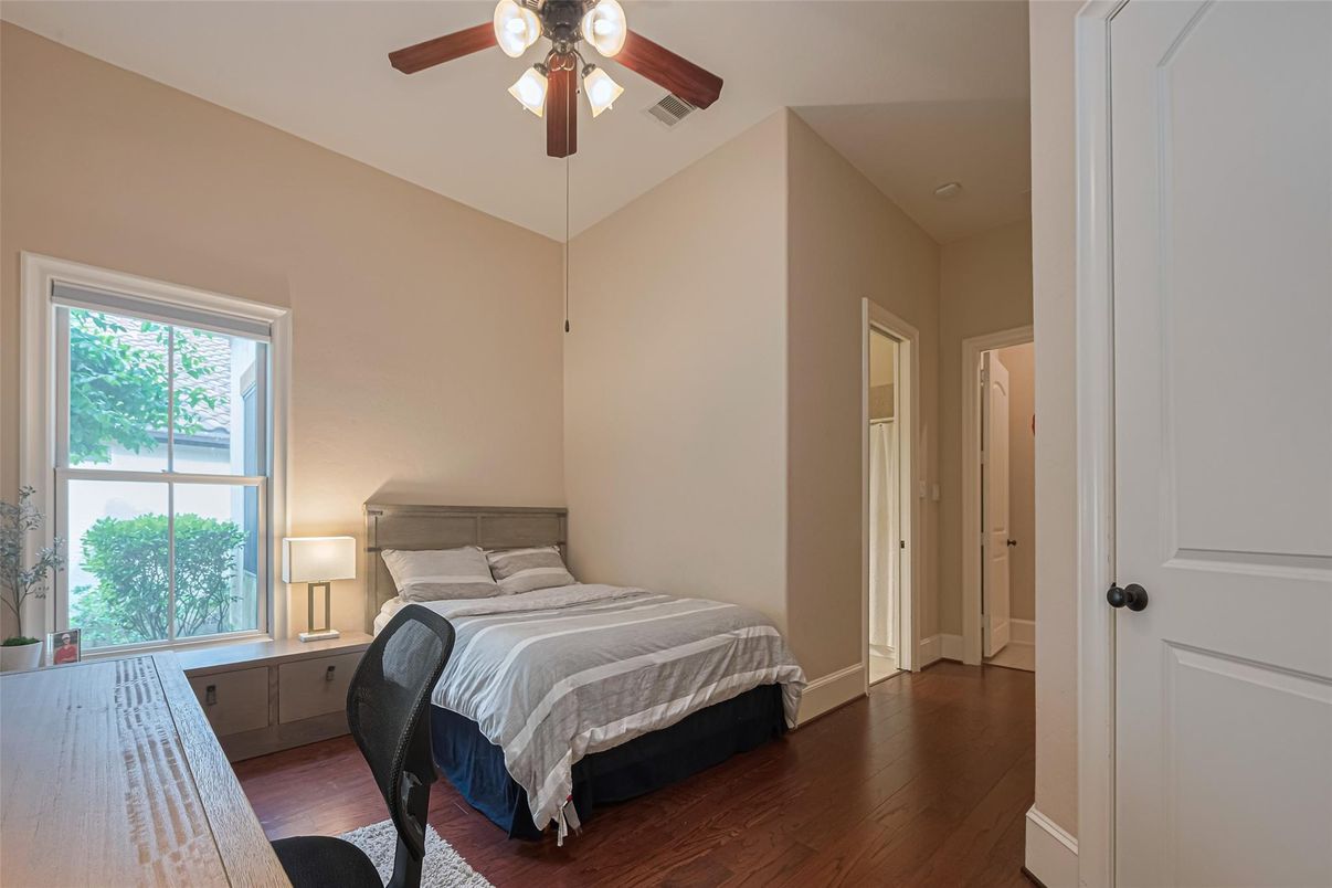 Bedroom, Interior, Wood Texture Flooring