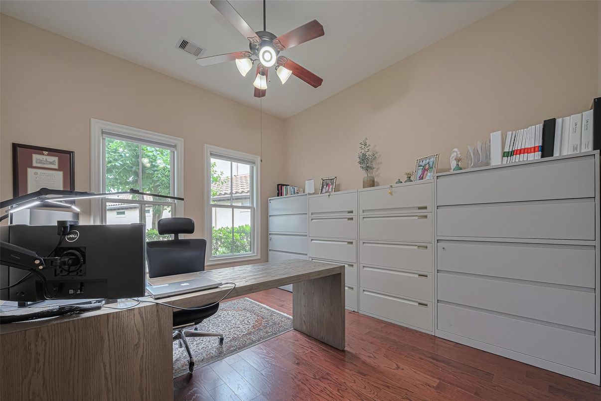 Home Office, Interior, Wood Texture Flooring