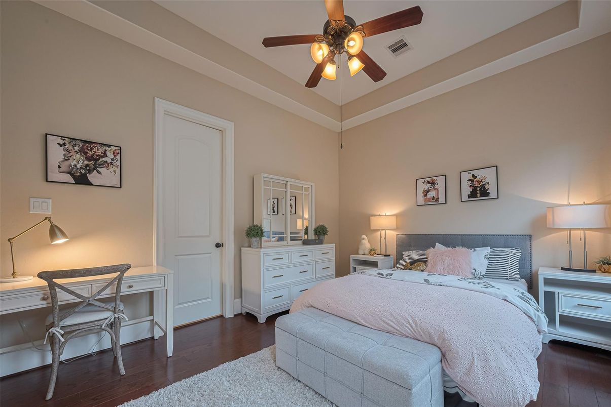 Bedroom, Interior, Wood Texture Flooring