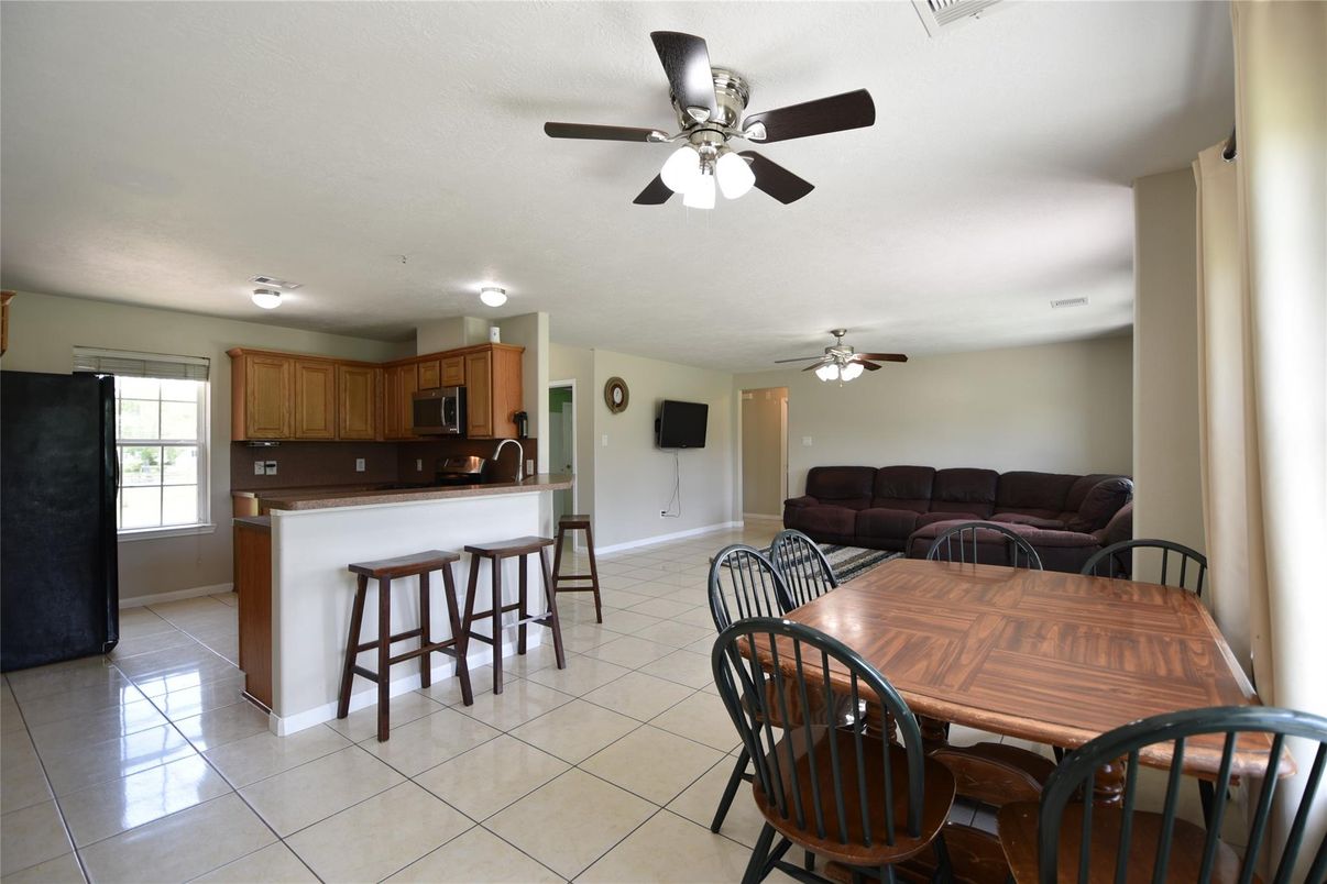 Dining room, Interior, Kitchen, Living room