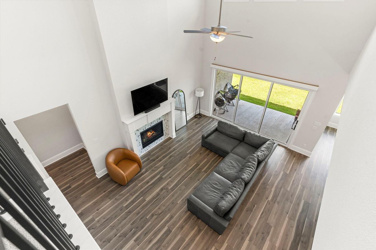 Fireplace, Interior, Living room, Wood Texture Flooring