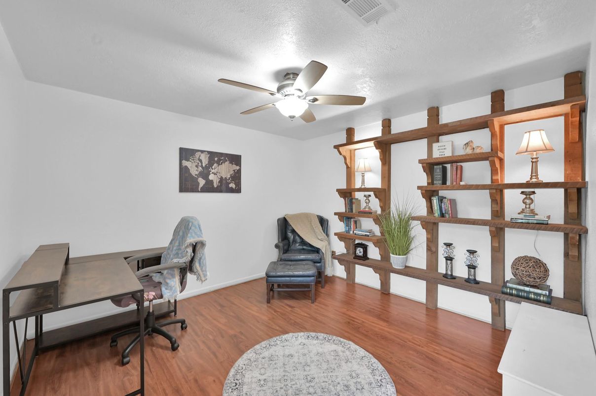 Home Office, Interior, Wood Texture Flooring