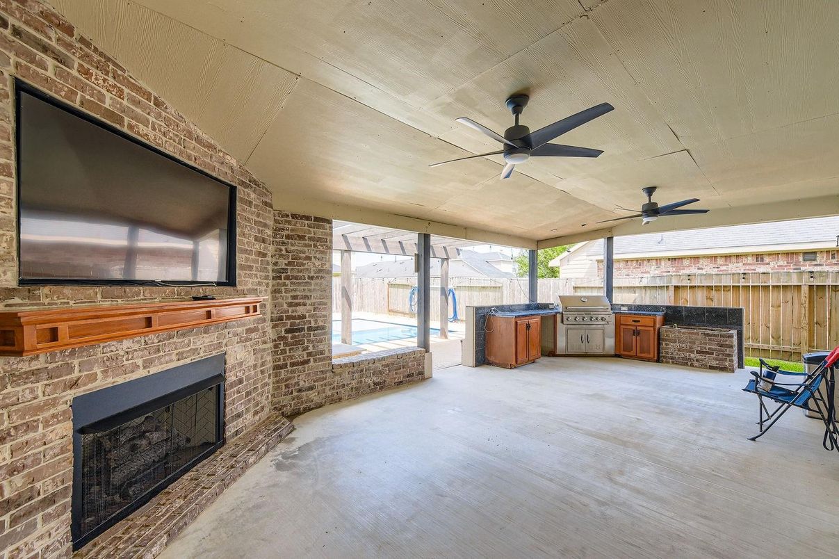 Exterior, Fireplace, Interior, Stone Walls
