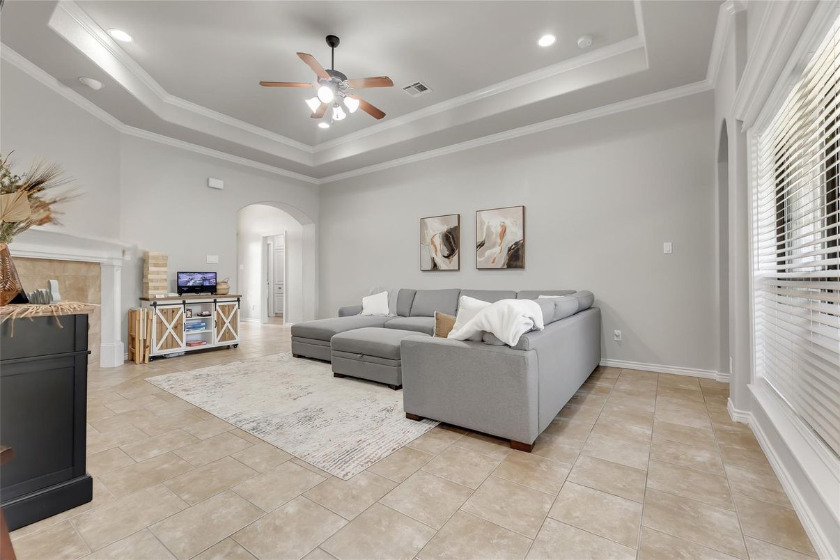 Interior, Living room, Recessed Lighting
